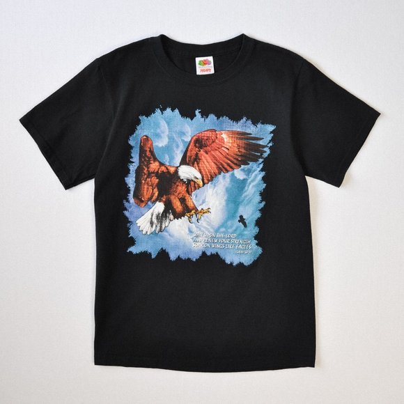 Vintage Eagle Bible Verse T-shirt - Picture 1 of 5